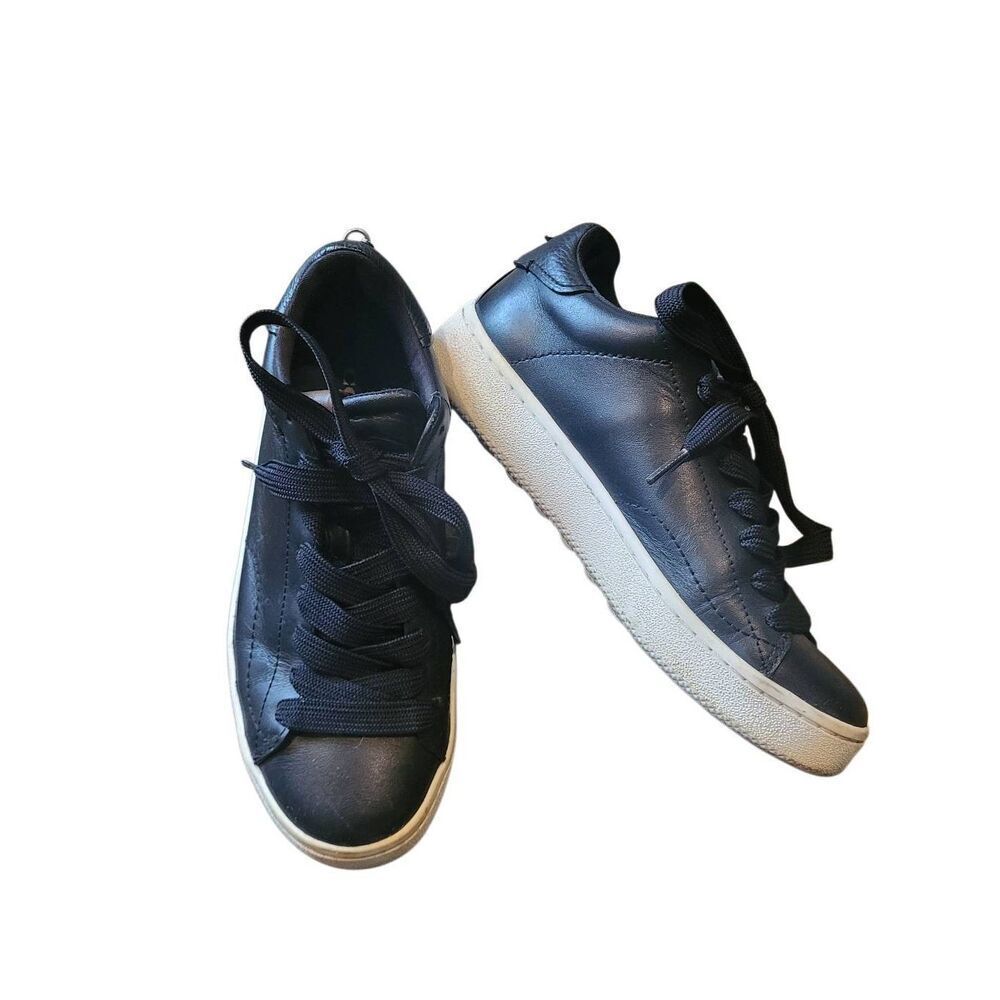 Coach Sneakers Women's 6.5 Leather C101 Low Top Charms Classic Platform